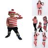 Ladies Adult Us Wheres Wally Wenda Costume Cartoon Waldo Cosplay Dress Fancy