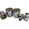 Zestaw nasadek Torx Dafei: 12-punktowe, Rozmiary 8-19, 22-27, 30-36, Gniazdo 12,5 mm, Narzędzia do naprawy samochodów 1/2".