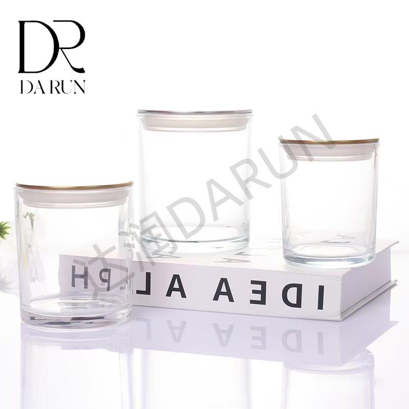 Transparent Glass Aromatherapy Candle Holder Cup
