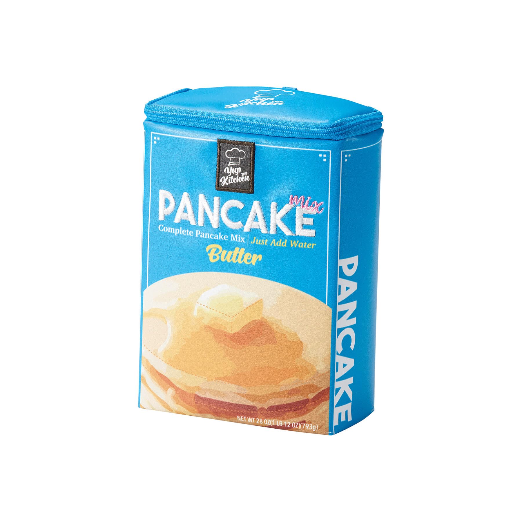 Marushin Pancake Box Pencil Cosmetic H18 x W12 x Synthetic 0585021300 Pouch, Case, Pouch, Approx. D6cm, yup! (Yap!) Food-themed, Funny,