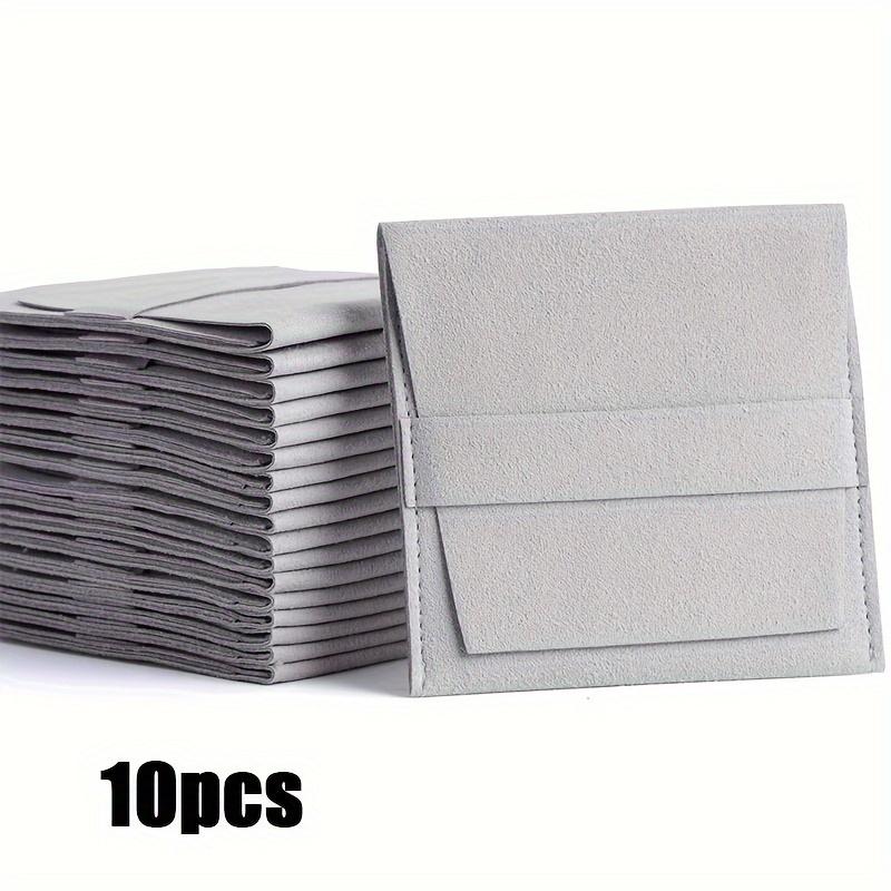 

10 шт. 8x8 см подарочный мешок для хранения ювелирных изделий с ремешком для ожерелий и сережек подарочный мешок для упаковки ювелирных изделий в наличии в бежевом/розовом/сером цвете серый