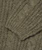 OTHERFITS Cable High-Neck Knit Zip-Up (Khaki)
