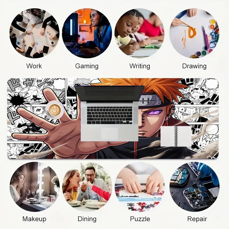 Bleach Xl Gaming Mouse Pad Nonslip Rubber Base Stitched Edge Waterproof Desk Mat For Pc Laptop Gamer Office Computer Accessories C929238