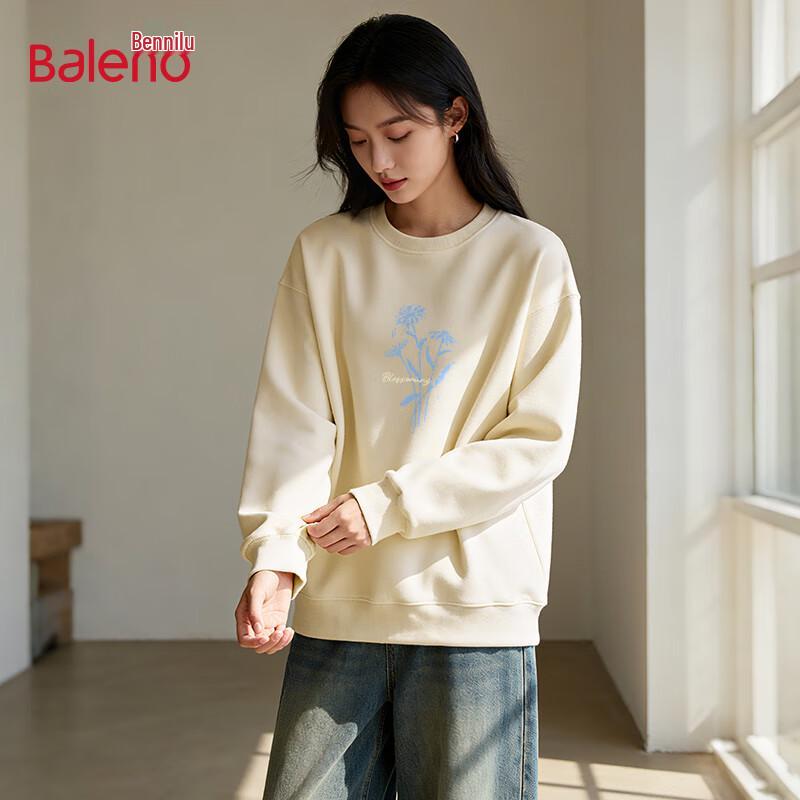 

Baleno Women s Round Neck Long Sleeve Pullover Sweatshirt L
