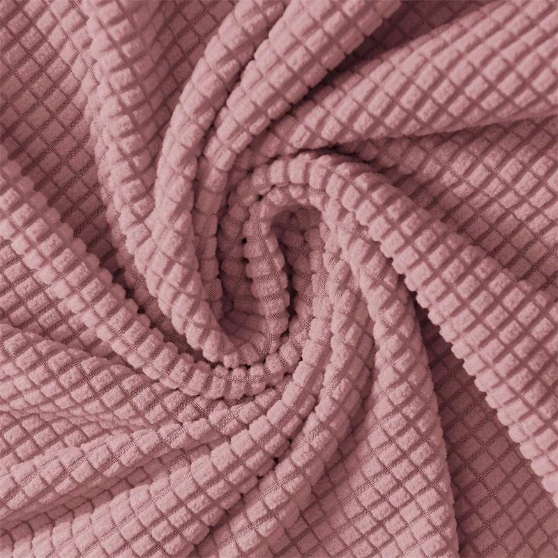 2pcs/set Club Tub Chair Cover Solid Color Polar Fleece Armchair Slipcover Elastic Sofa Slipcovers with Cushion Cover Living Room