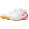 Li Ning Cloud Thunder NEW Synthetic Leather Breathable Rebound Low Top Badminton Shoes Unisex White Crystal Red AYZU017-7