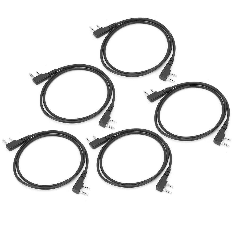 

5 шт. Кабель для копирования с разъемом K, Двухсторонняя радиостанция, 2-контактный кабель для клонирования, Аксессуары