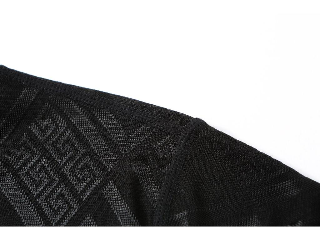 Men's Short-Sleeve Ice Silk Jacquard T-Shirt - High-End, Versatile Streetwear