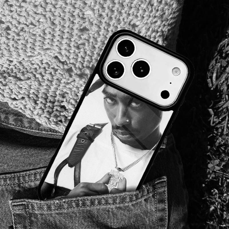 Tupac 2pac Shakur soft Phone Case For iPhone 17 AIR 16 Pro Max 15 14 Pro 11 12 13 Shockproof Silicone Cover