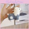 Sweet Alpaca Keychain Toy Soft Short Plush Perfect For Kids And Adults