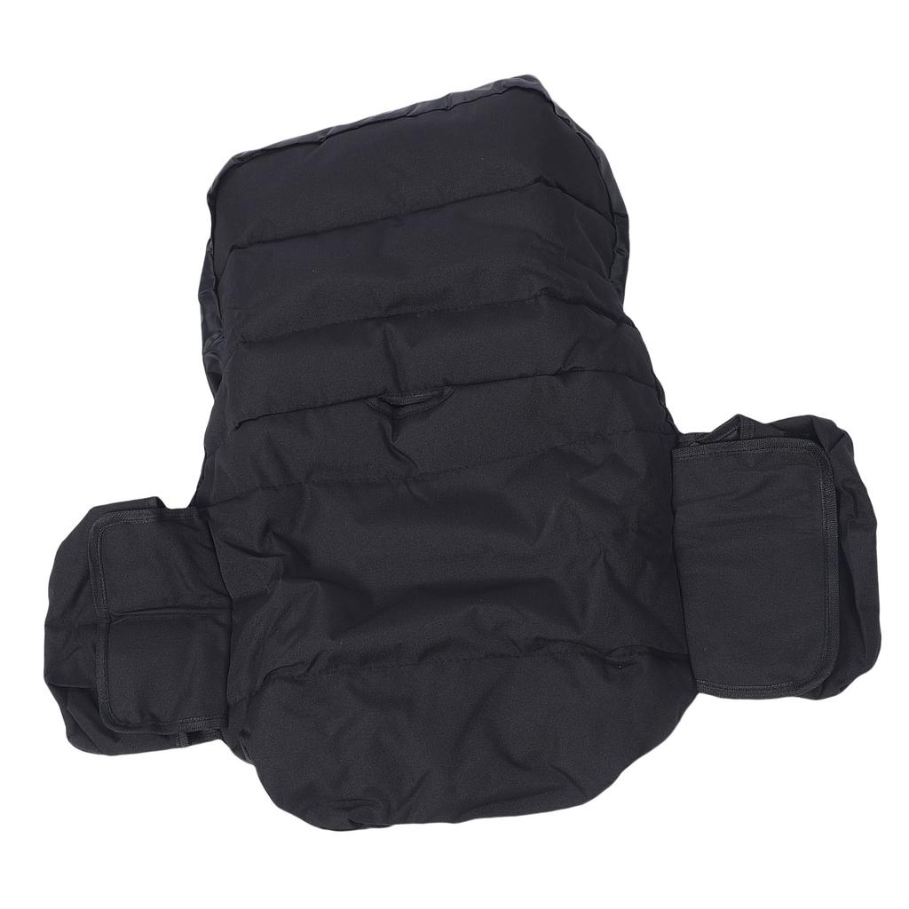 Lawn Mower Seat Cover 600D Oxford Cloth Rainproof Adjustable Tractor Seat Cover Protector for Outdoor Black