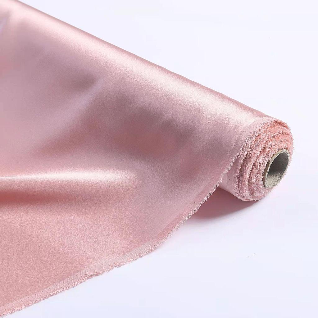 22 Momme Heavyweight Mulberry Silk Crepe Satin Fabric for Fashion Pajamas, 140cm Width