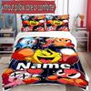 3pcs Duvet Cover Set (1*Duvet Cover + 2*Pillowcase, Without Core), Custom Name PAC Pattern Bedding Set, Home Bedroom Decor Gift