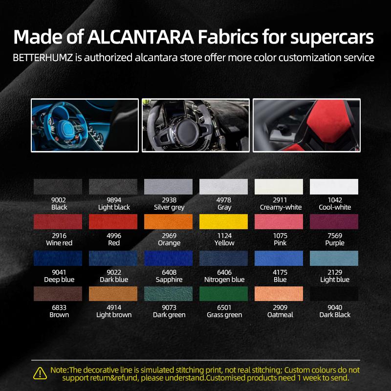 For BMW E90 2005-2012 Made of Alcantara Door Sill Trims Strip Threshold Protect Sticker Car Interior Tuning Decor Accessories