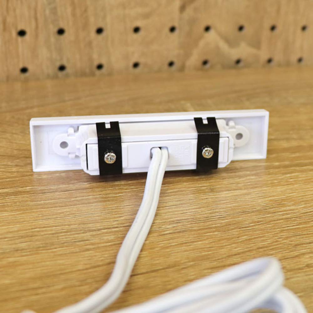 DIY Woodworking Outlet Simple [stax tools] Recessed 2-Outlet (Square) Receptacle Outlet for Furniture Making (White)