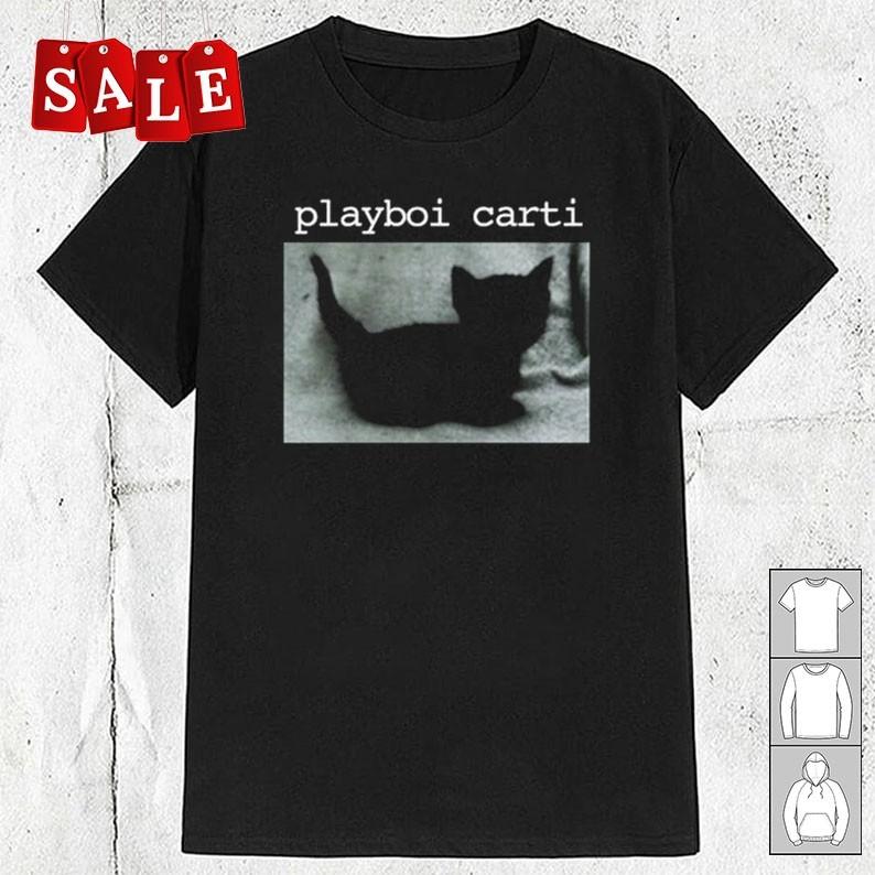 Новая футболка Playboi Carti с кошкой, Рождественский подарок, Унисекс S5XL, Рубашка BI168, Унисекс футболка XXXL