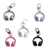 Stylish 3D Headphone Keychain Bag Pendant for Backpacks User Friendly Resin Creative Gift for Friends and Students