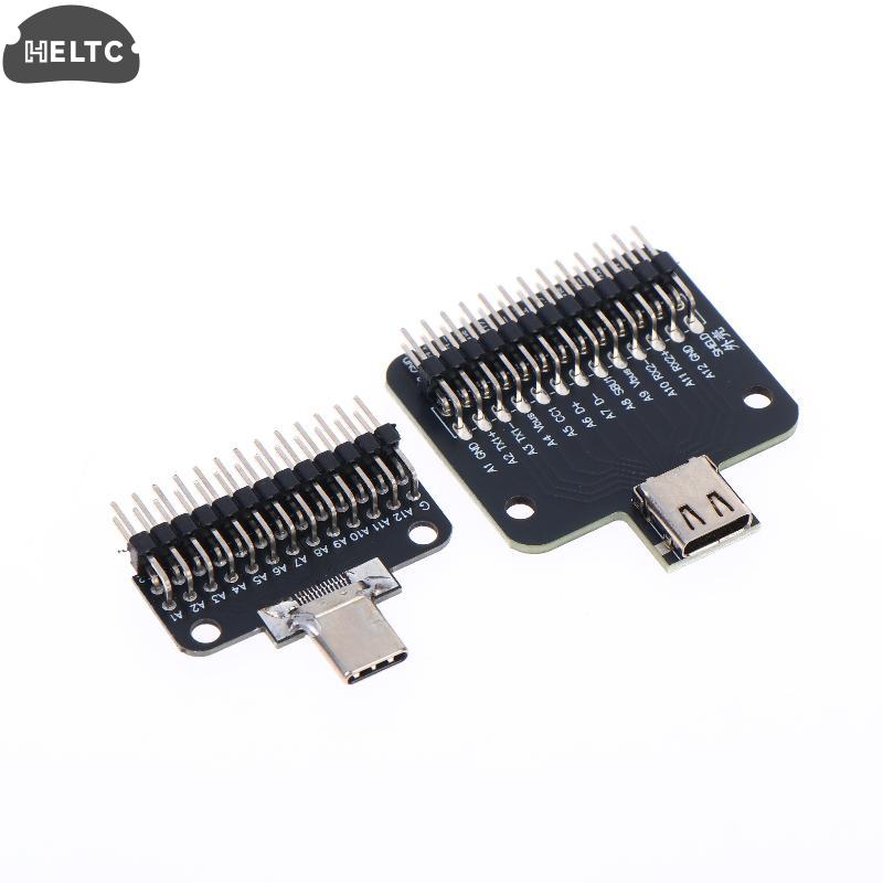 TYPE-C Male And Female Header Test Board Double-sided Positive And Negative Insertion Row Pin 24P Male To Female USB3.1 Adapter