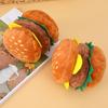Dogs Chew Toy Pet Cats Squeak Toy Plush Toy Hamburger Boredom Dogs Chewing Toy