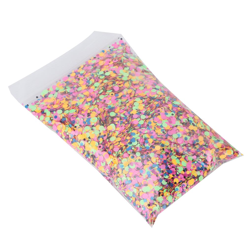 Circle Shape Chunky Glitter Cosmetic Nail Art Flakes Festival Crafts Sequins 50g