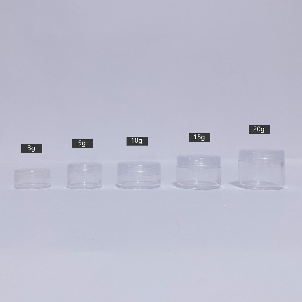 5g 10g 15g 20g PS Cosmetic Cream Box and Bottle Trial Pack Packaging