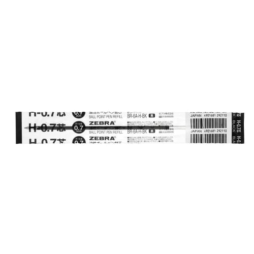 Zebra oil-based ballpoint pen refill H-0.7 lead black 10 pieces B-BR-6A-H-BK