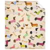 Cute Dachshunds Dog Soft Throw Blanket Warm Blankets Lightweight Tufted Fuzzy Flannel Fleece Throws Blanket for Bed Sofa Couch