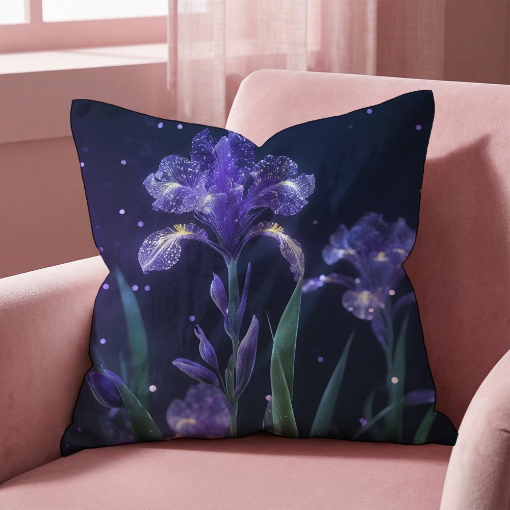 Iris Cushion Cover Multi-Scene Pillow Cover for Home & Car - Reversible, Soft & Durable for Daily Use