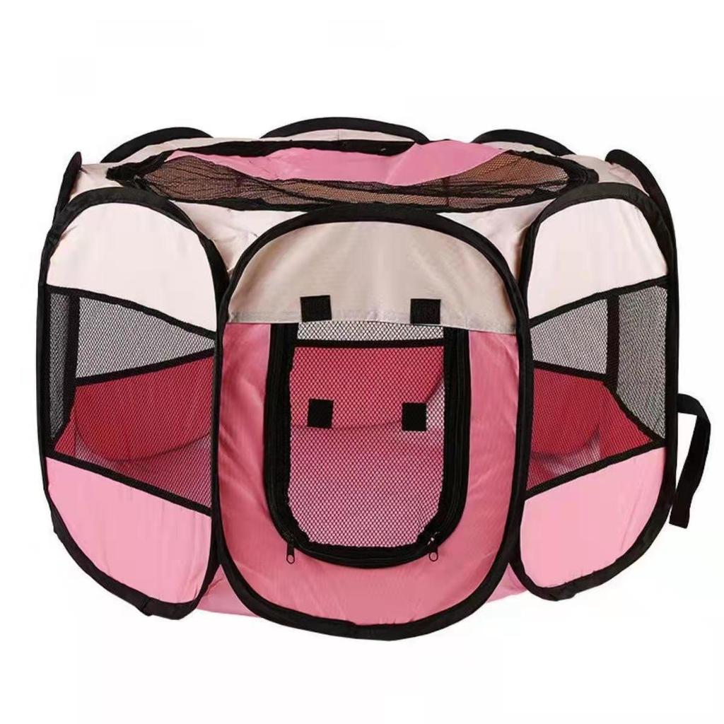 Octagonal Scratch-Resistant Foldable Pet Tent & Fence for Dogs and Cats