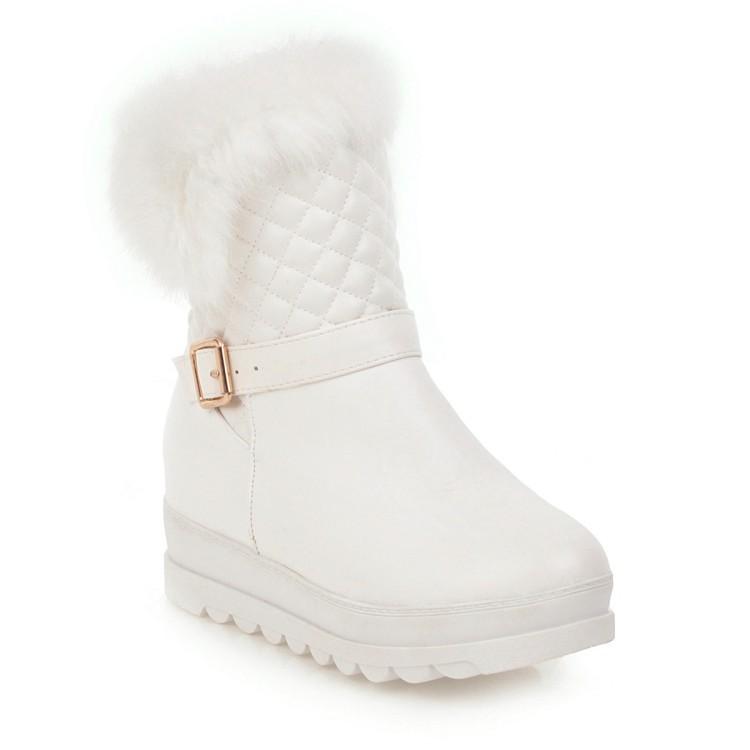 Winter Boots Korean Version Snow Boots Short Boots Low Heel Cotton Boots Warm Student Hairy Boots Women's Boots