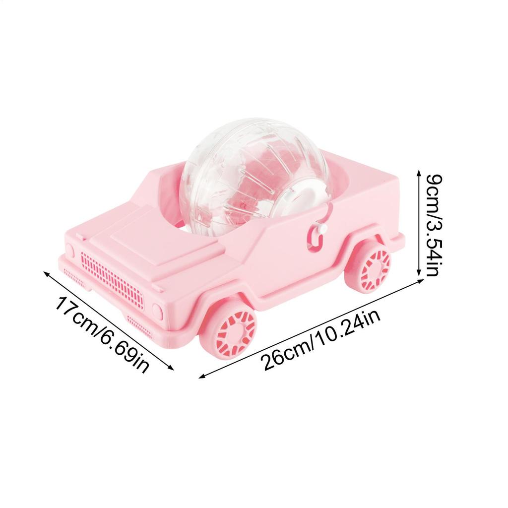 Large Hamster Wheel Car Shape Small Pet Running Exercise Small Animal Running Toy For Home Stress Relief Dwarf Gerbil Hamster