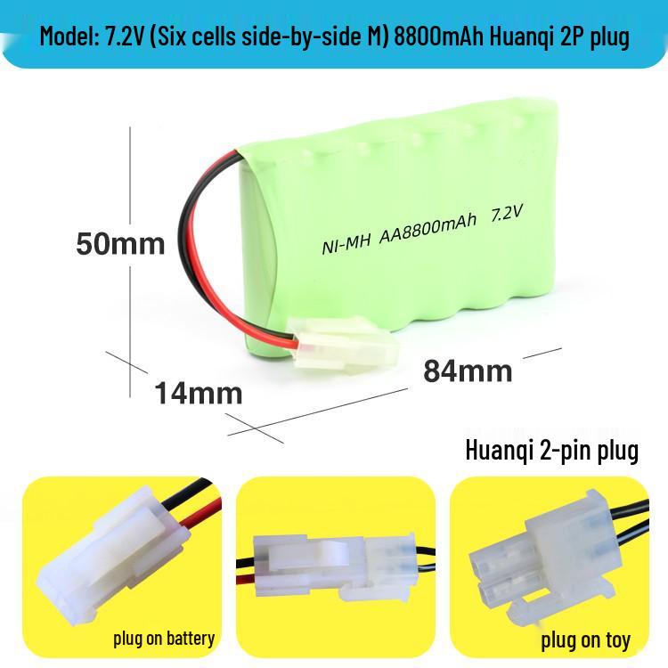 Ni-MH AA Rechargeable Battery Pack for Remote Control Cars: 3.6V To 12V