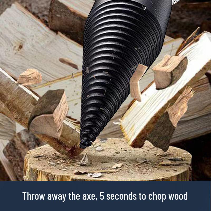 Electric Wood Splitting Cone Drill Bit for Firewood Cutting