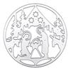 5 Pcs Christmas Tree Cutting Dies Embossings Stencils Christmas Metal Die Cuts for DIY Scrapbooking Card Decoration