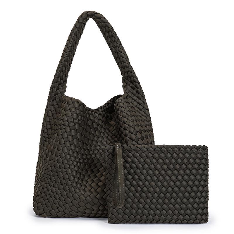 Korean Style Hand-Woven Bags: Fashionable, Casual, Large-Capacity Shoulder and Underarm Bags for Women.
