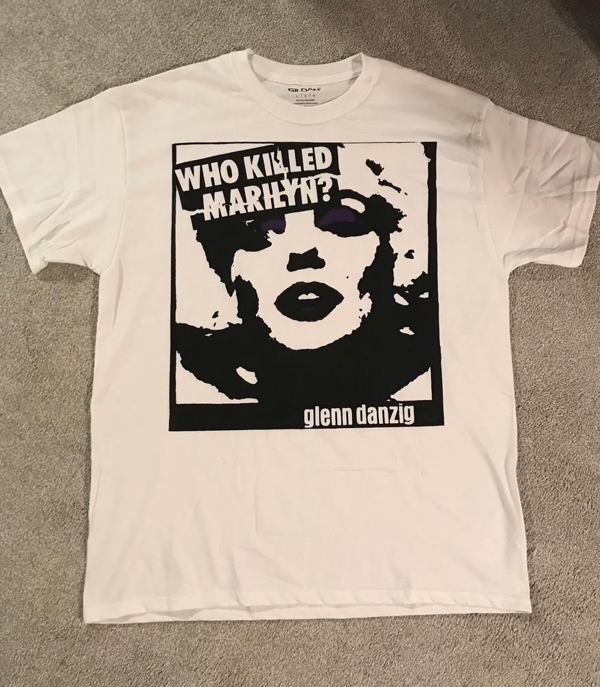 Vtg Glenn Danzig Who Killed Marilyn Unisex Short Sleeve ZL816 S
