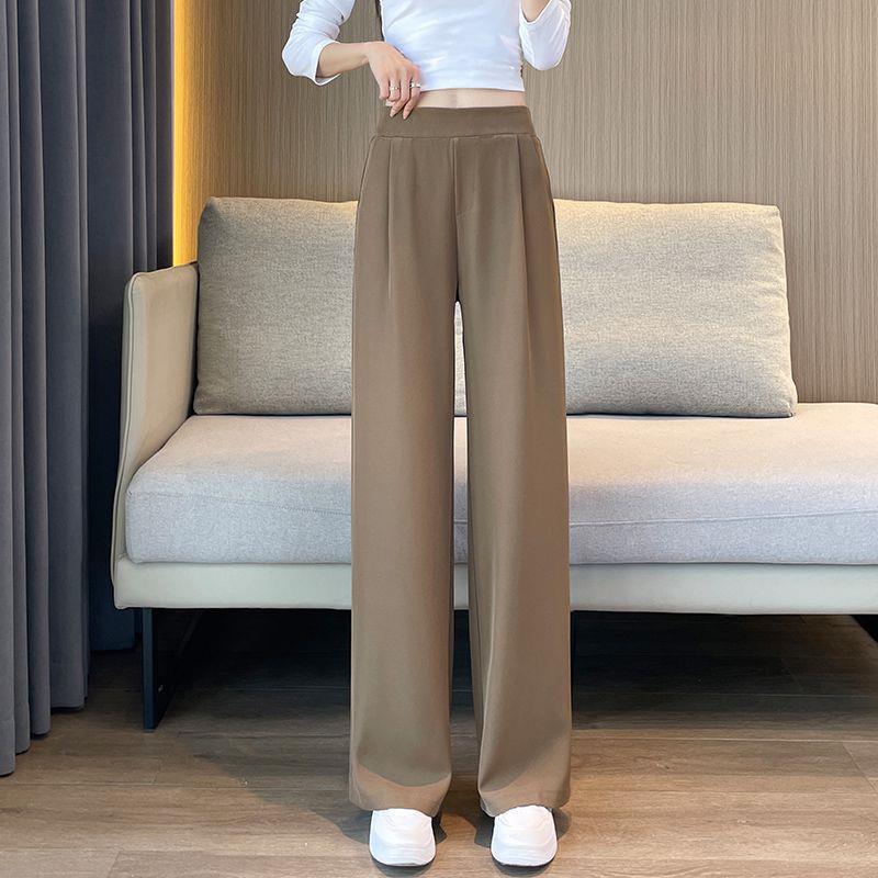 Women's High-Waisted Wide-Leg Drape Pants - Spring 2025 New Casual Loose Fit
