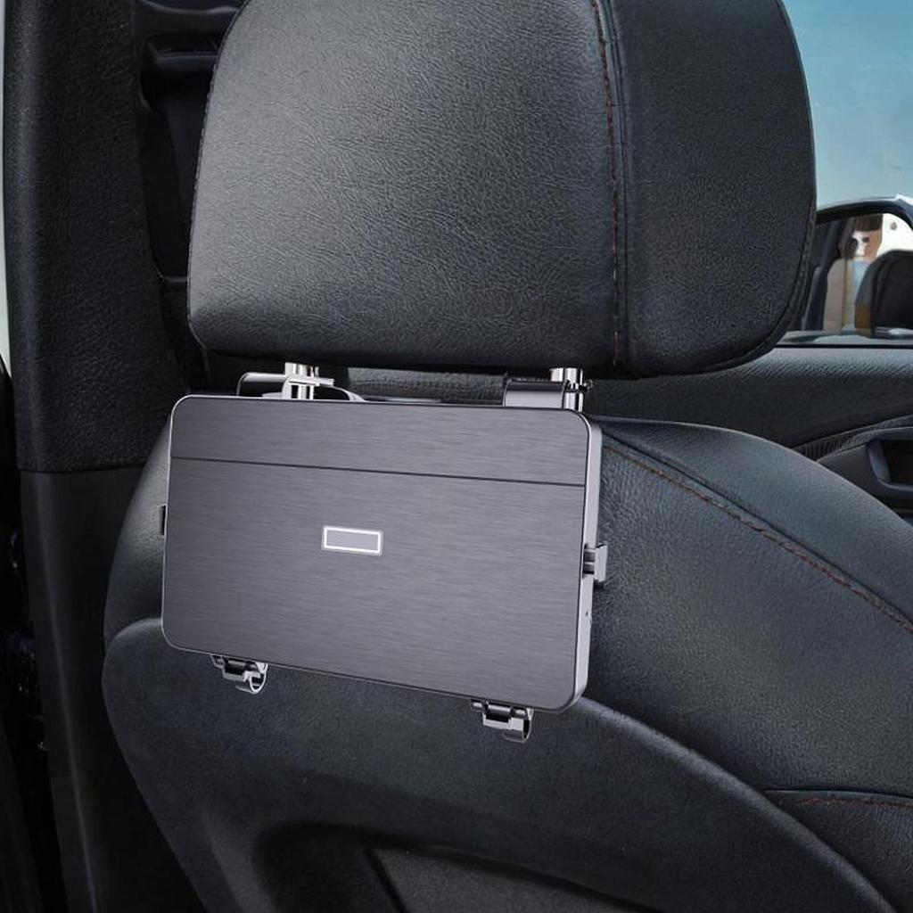Car Backseat Table Food Tray Cup Holder, Multifunctional, Interior, Auto Headrest for