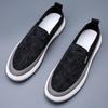 Cloth shoes men's 2025 new spring breathable ice silk quick-drying light casual deodorant men's one-pedal canvas shoes tide