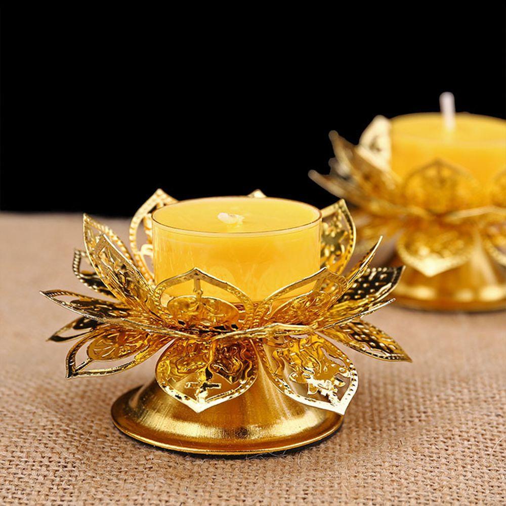 

Lotus Seat Craft Waterfall Lotus Lamp holder Brass Decoration Incense Burner