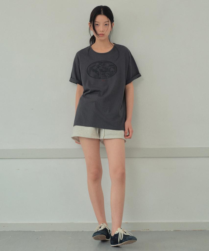 Wednesday Oasis For Woman Oasis Slavic Graphic Short Sleeve T-Shirt_Charcoal(Wb6Tp33)