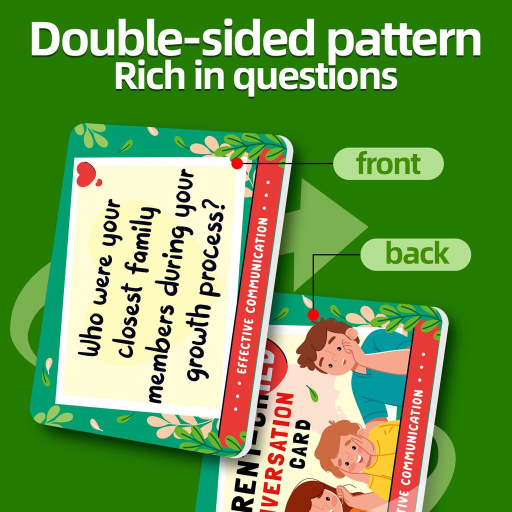 English 50 Piece Table Topic Cards Family Conversation Border Hit Gatherings 4-bidden Words Game