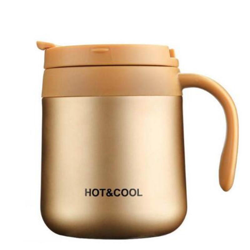 

Термокружки з нержавіючої сталі 304, офісна вакуумна чашка з кришкою-ручкою, термокружка з ізоляцією для чаю та кави, 350 мл, 500 мл 350ml