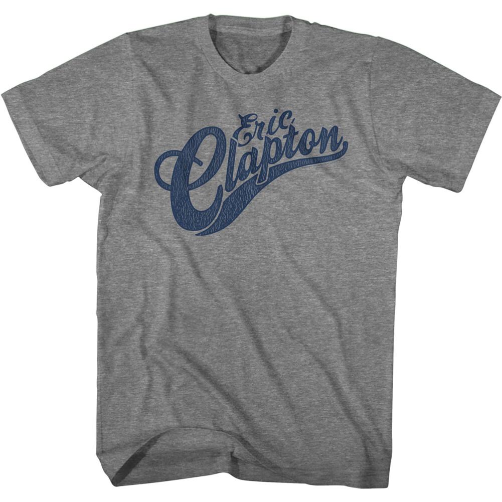 Eric Clapton Name Logo Men T Shirt Rock Blues Music Merch M