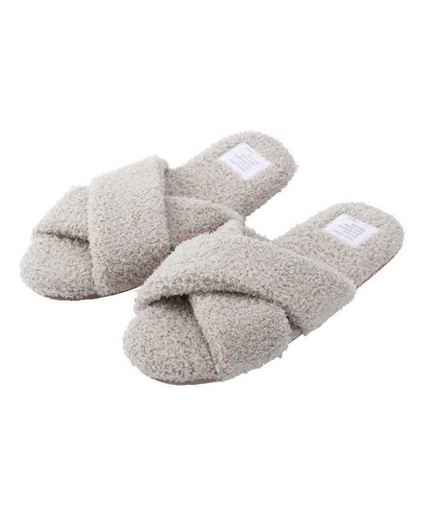 Sarasa Design Terry Cloth Room B2C Pile Antibacterial and Odor Resistant Sizes cm and Men's Slippers, Cloth, (Warm Gray, 23.0 24.0 cm)