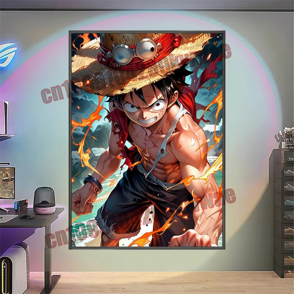 Monkey D Luffy Epic Anime Poster  Dynamic One Piece Premium Canvas Wall Decor Ideal for Bedroom  Anime Collection Fans