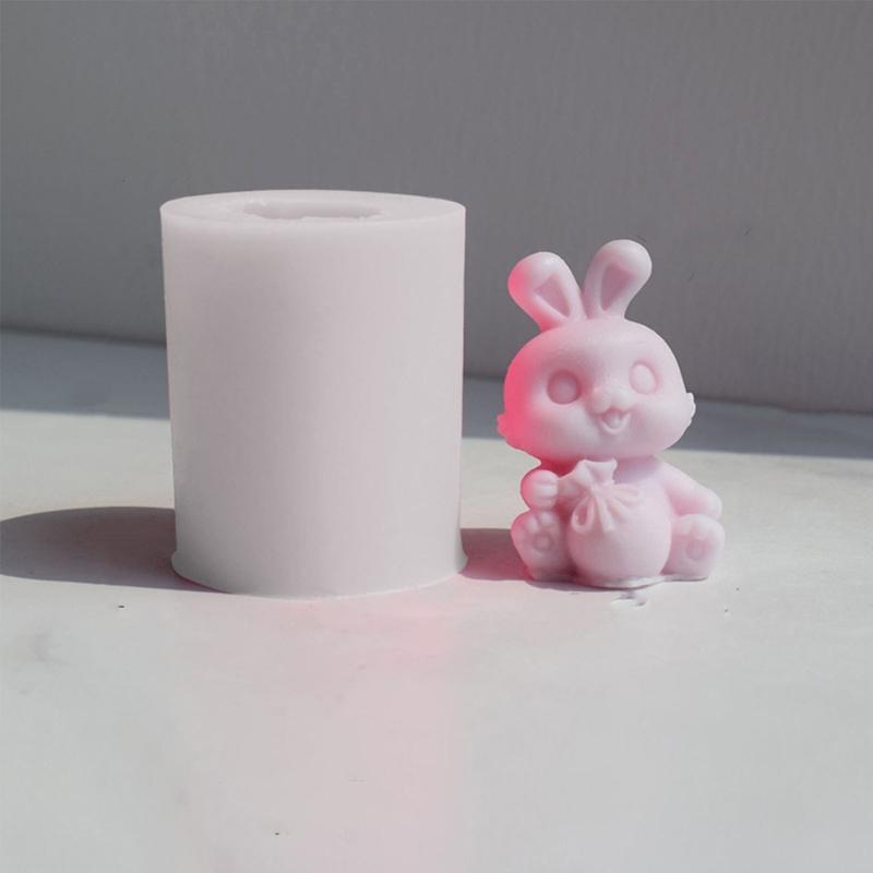 Bunny Series Fondant Epoxy Molds Manual Candle Aromath Soap Molds for Decor