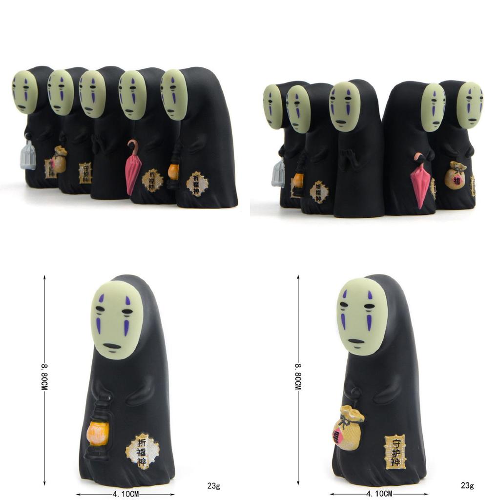 Anime Chihiro Spirited Away Cake Decoration No Face Faceless Man Action Figures With Premium Quality Resin