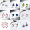 925 Silver Earrings Superior Luxury Multiple Zircon for Women Fashion Jewelry Gifts Wedding Engagement Party Cute