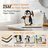 Sturdy Paper Roll Stand Funny Animals Wooden Toilet Holder, 3D Animal Bathroom Decor, Cute Cartoon Solid Wood Tissue Rack Free Standing for Home, Fun